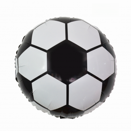 Baloane - Balon din folie de aluminiu forma ' Minge de Fotbal ' 45 cm LM0886
