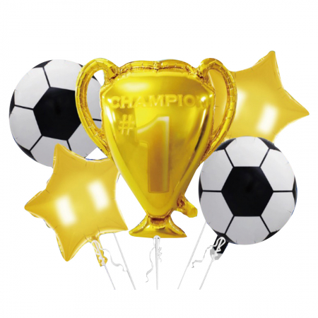 Baloane - Set aranjament 5 baloane folie ' Cupa Fotbal ' 63 cm LY-2439-11