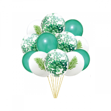 Articole party - Set aranjament 12 baloane latex cu confetti 30 cm TZ5213