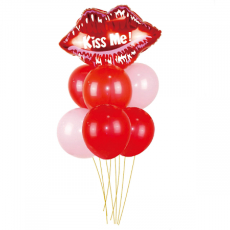 Baloane - Set aranjament 7 baloane din latex ' Kiss me ' 55 x 90 cm TZ5096