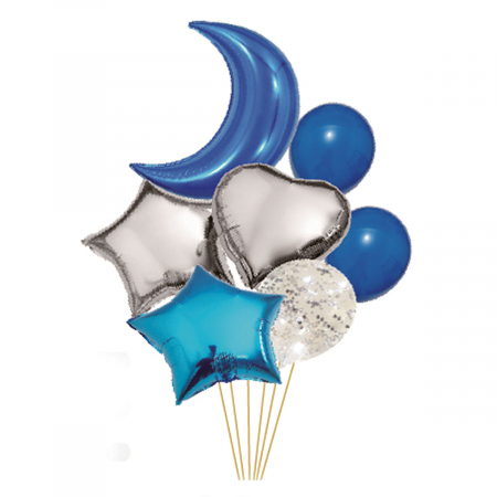 Baloane - Set aranjament 7 baloane din folie  55 cm TZ5142
