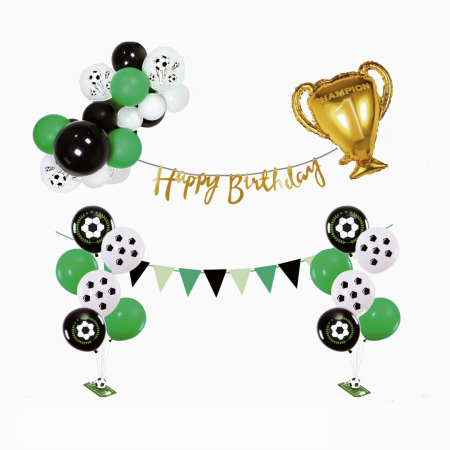 Baloane - Set aranjament baloane folie si latex cu tematica ' Fotbal ' TZ5357