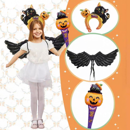 Baloane - Set 3 baloane folie pentru costumatia de Halloween LY-2439-15