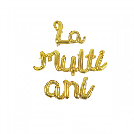 Baloane - Set 3 baloane din folie de aluminiu 'La multi ani' LM0695
