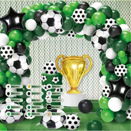 Articole party - Set baloane pentru aranjament tip arcada, tematica Fotbal 193 piese TZ5392
