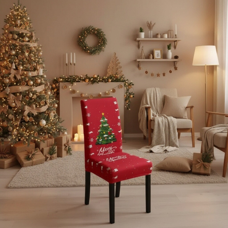 Fețe de masă - Set fata de masa si 4 huse pentru scaune, model Craciun 6220-2528/29