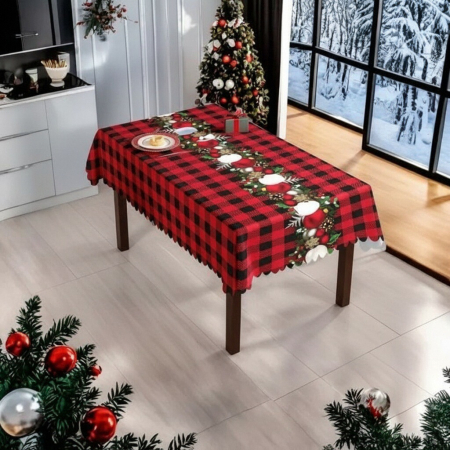 Fețe de masă - Set fata de masa si 4 huse pentru scaune, model Craciun 6220-2530/31