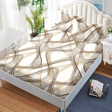 Huse cu elastic - Set husa de pat dublu cu elastic si 2 fete de perna SEP-L2505