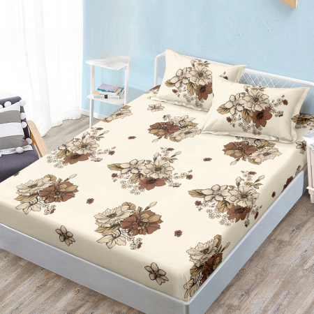 Huse cu elastic - Set husa de pat dublu cu elastic si 2 fete de perna SEP-L976