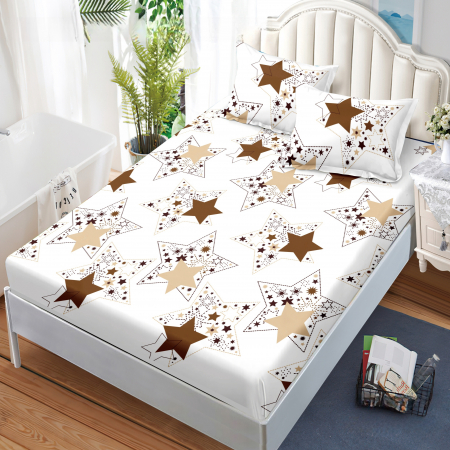 Huse cu elastic - Set husa de pat dublu cu elastic si 2 fete de perna SEP-L2503