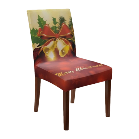 Huse scaune și canapele - Set  huse universale pentru scaun, model Craciun 6220-45B