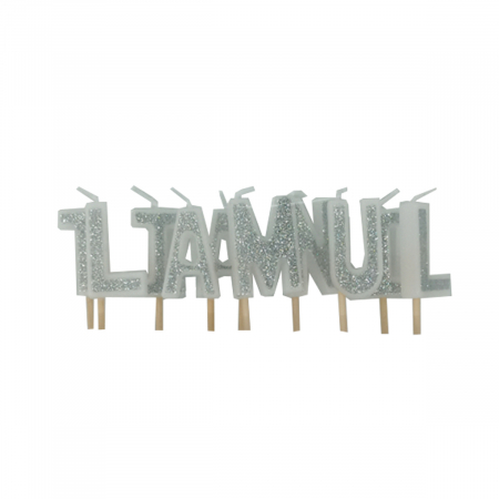 Lumânări tort - Set 10 lumanari aniversare pentru tort ' La Multi Ani ' 7 cm LZ2512