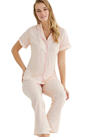 Pijamale - Set pijama din doua piese, camasa si pantaloni lungi 7155