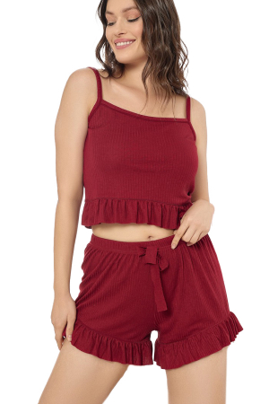 Pijamale - Set pijama din doua piese, maiou si pantaloni scurti 5549