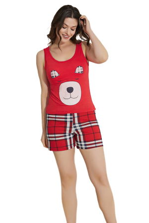 Pijamale - Set pijama din doua piese, maiou si pantaloni scurti 5802