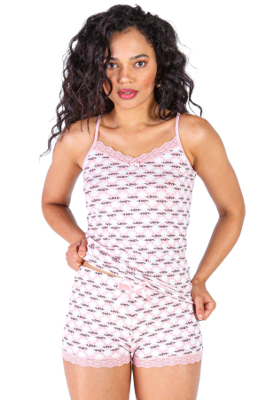 Pijamale - Set pijama din doua piese, maiou si pantaloni scurti ST145EKR