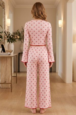 Pijamale - Set pijama doua piese, bluza cu maneca lunga si pantaloni lungi SUSU-2602-2