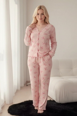 Pijamale - Set pijama doua piese, bluza cu maneca lunga si pantaloni lungi SUSU-2613-1