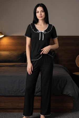 Pijamale - Set pijama doua piese, tricou si pantaloni lungi SUSU-2612-2