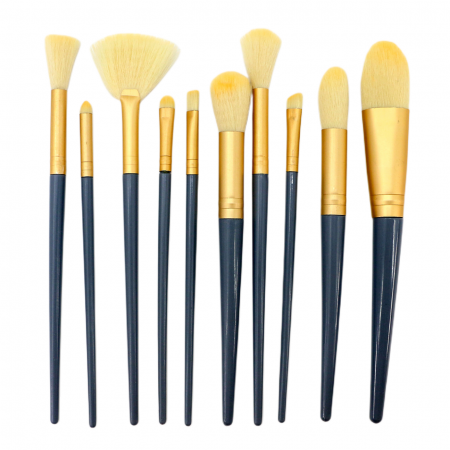 Machiaj - Set portabil cu 10 pensule machiaj SL-L1008