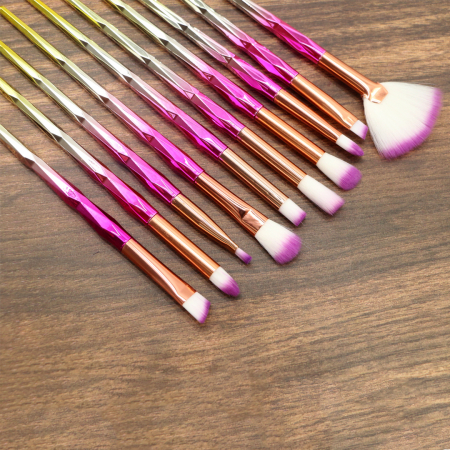 Cosmetice - Set portabil cu 10 pensule machiaj SL-1010Zmulticolor