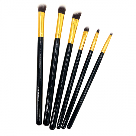 Cosmetice - Set portabil cu 6 pensule machiaj SL-4006Cnegru