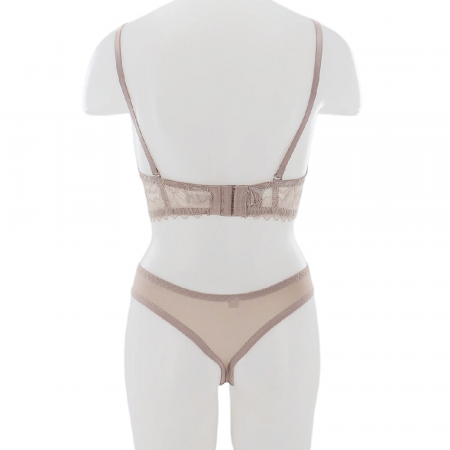Seturi și Compleuri - Set doua piese lenjerie intima, sutien cu push-up si chiloti sexy G-20roz