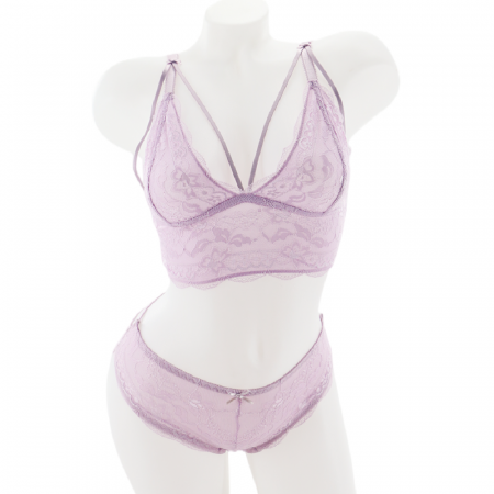 Seturi și Compleuri - Set doua piese lenjerie intima, top si chiloti sexy V2roz
