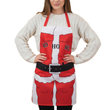 Șorțuri bucătărie - Sort bucatarie pentru gatit, model ' Mos Craciun ' 6220-13