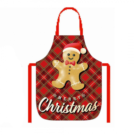 Șorțuri bucătărie - Sort bucatarie pentru gatit, model Craciun ' Turta dulce ' 6220-10