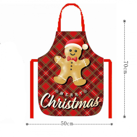 Șorțuri bucătărie - Sort bucatarie pentru gatit, model Craciun ' Turta dulce ' 6220-10