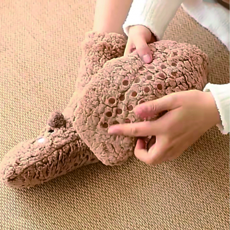 Ciorapi - Sosete cocolino tip papuci de casa 31508-6maro