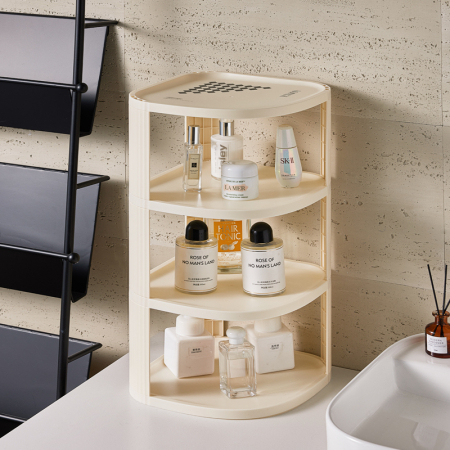 Depozitare și organizare - Suport incaltaminte multifunctional pentru colt cu 4 rafturi SHYE-6772-4