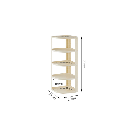 Organizatoare încălțăminte - Suport incaltaminte multifunctional pentru colt cu 5 rafturi SHYE-6772-5