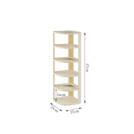 Organizatoare încălțăminte - Suport incaltaminte multifunctional pentru colt cu 6 rafturi SHYE-6772-6