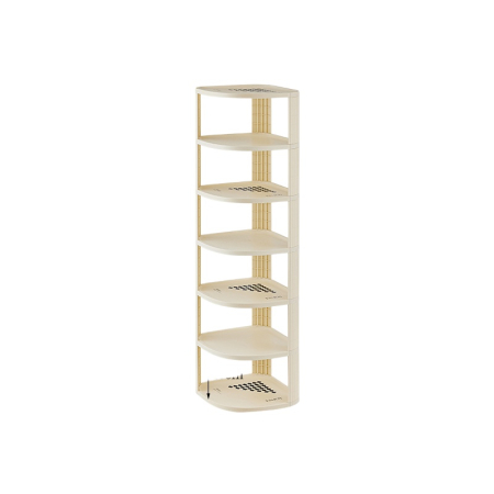 Depozitare și organizare - Suport incaltaminte multifunctional pentru colt cu 7 rafturi SHYE-6772-7