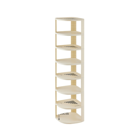Depozitare și organizare - Suport incaltaminte multifunctional pentru colt cu 8 rafturi SHYE-6772-8