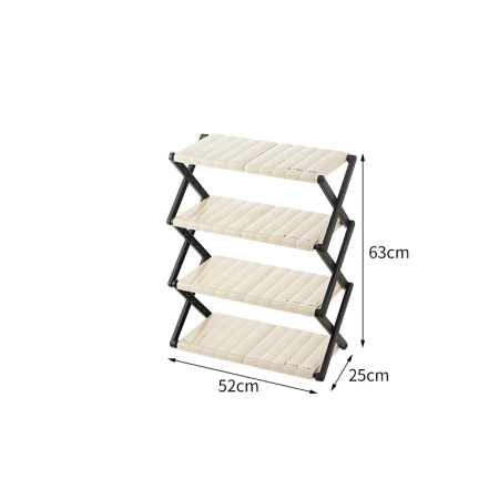 Organizatoare încălțăminte - Suport incaltaminte pliabil multifunctional cu 4 rafturi SHYE-6923-4