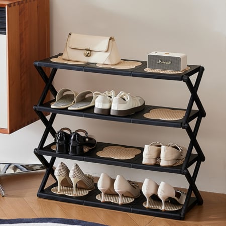 Organizatoare încălțăminte - Suport incaltaminte pliabil multifunctional cu 4 rafturi SHYE-6959-4