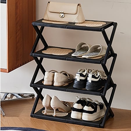 Organizatoare încălțăminte - Suport incaltaminte pliabil multifunctional cu 4 rafturi SHYE-6960-4