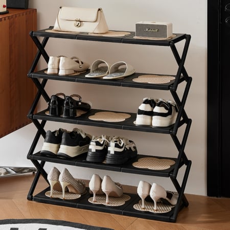 Organizatoare încălțăminte - Suport incaltaminte pliabil multifunctional cu 5 rafturi SHYE-6959-5