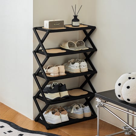 Organizatoare încălțăminte - Suport incaltaminte pliabil multifunctional cu 5 rafturi SHYE-6960-5