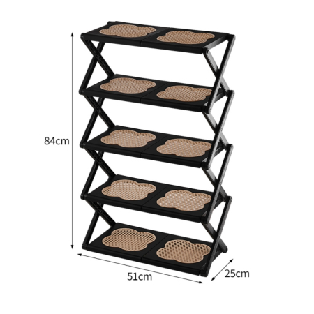 Organizatoare încălțăminte - Suport incaltaminte pliabil multifunctional cu 5 rafturi SHYE-6960-5