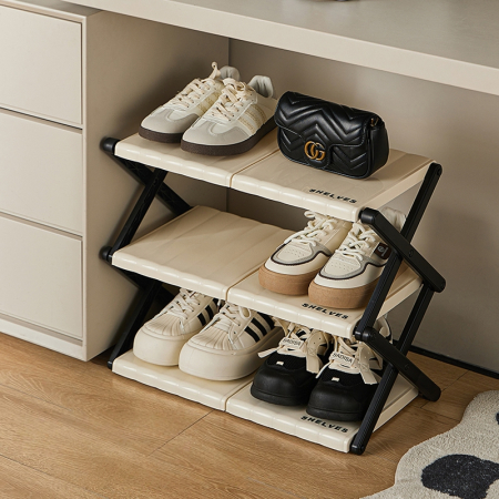 Organizatoare încălțăminte - Suport incaltaminte pliabil multifunctional cu 3 rafturi SHYE-6923-3