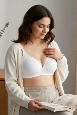 Sutiene și Topuri - Sutien maternal pentru alaptare 017alb