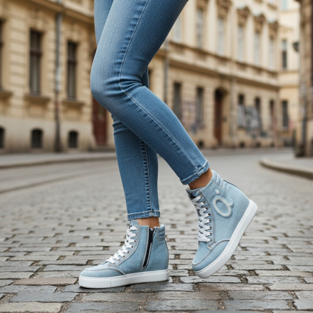 Tenisi inalti Q983albastru [10]