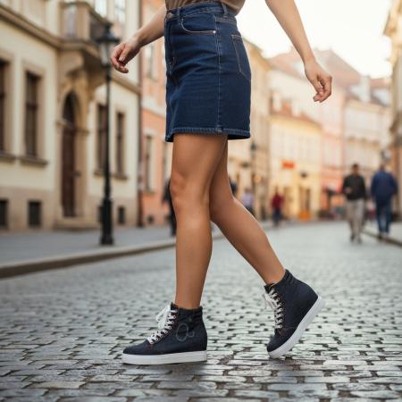 Tenisi inalti Q983negru [6]