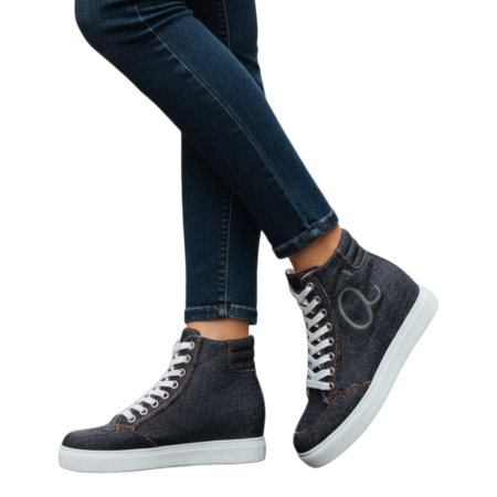 Teniși - Tenisi inalti Q983negru