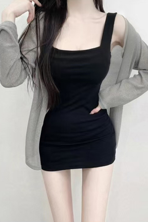 Rochii - Rochie tricotata de vara XPX-80037negru