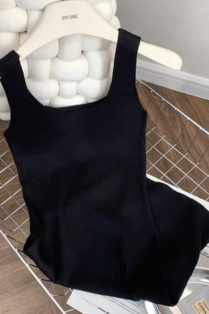 Rochii - Rochie tricotata de vara XPX-80037negru